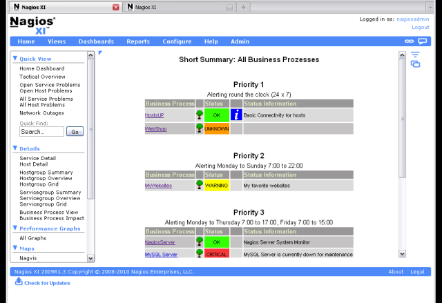 This video tutorial demonstrates how to use the Nagios XI Business Process Addons component to visualize the status of business processes.